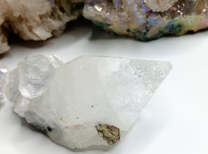Clear Quartz & Apophyllite Crystal Point