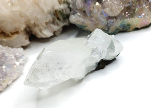 Clear Quartz & Apophyllite Crystal Point