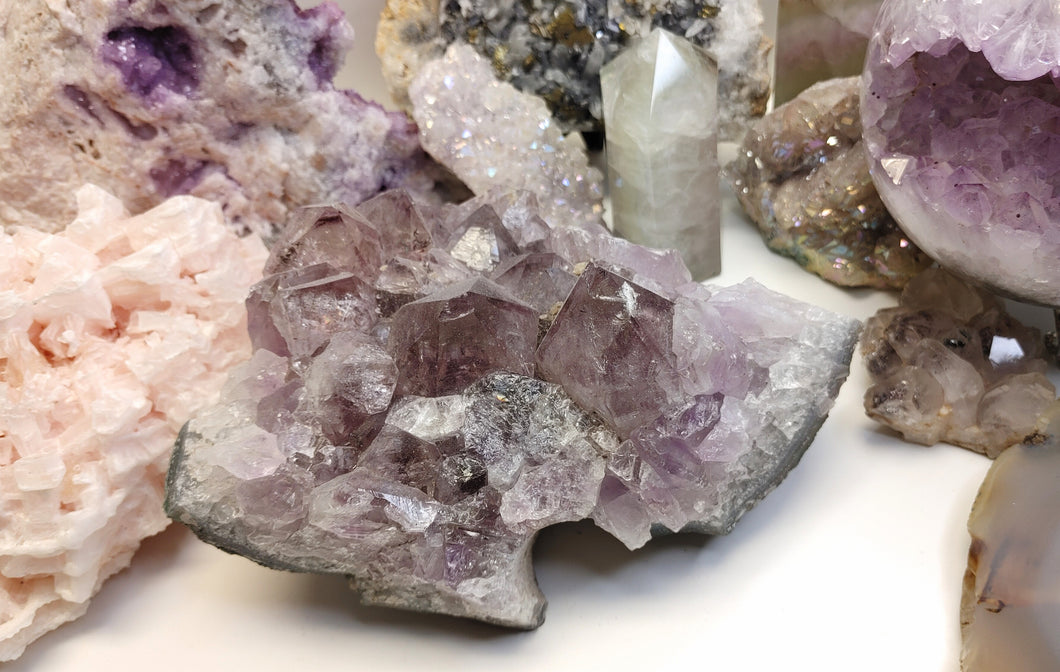 Rare Amethyst Crystal Cluster from Dynamite Explosion