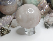 Load image into Gallery viewer, Shean Rose Quartz Crystal Sphere with Stand

