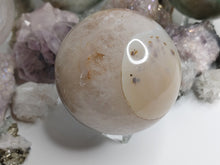 Load image into Gallery viewer, Agate Rainbow Quartz Crystal Sphere with Base
