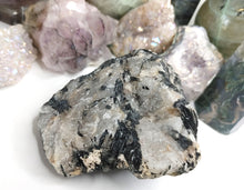 Load image into Gallery viewer, Black Tourmaline in Quartz Cluster
