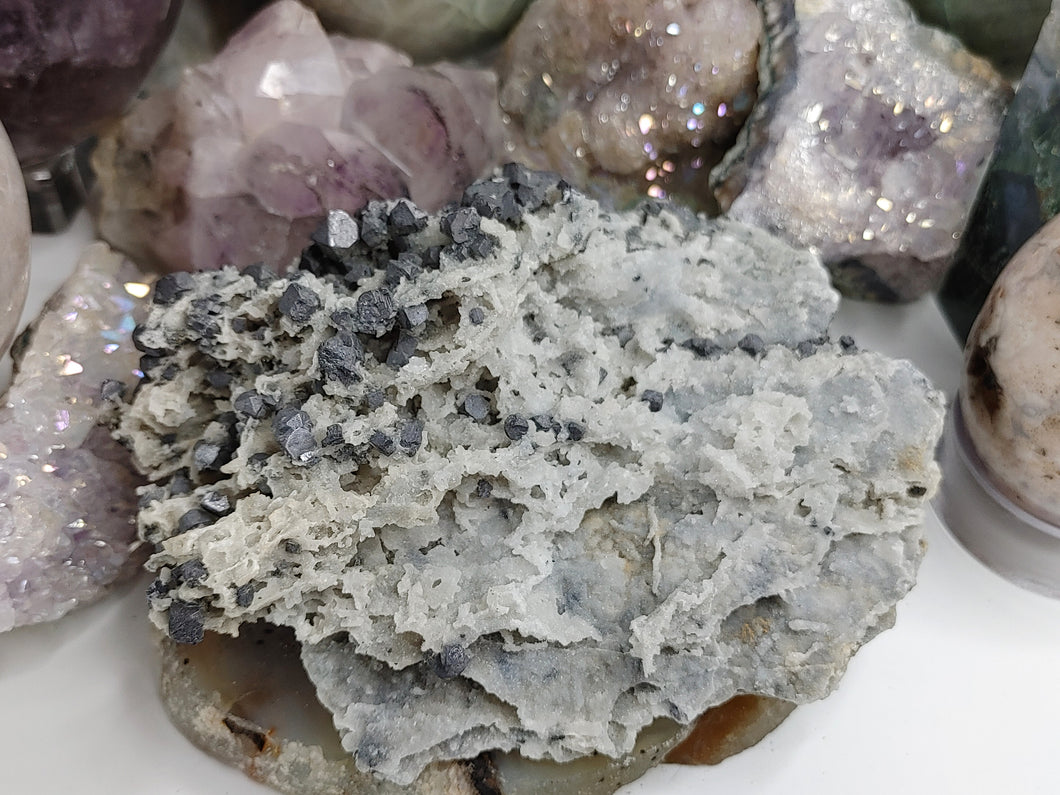 Bulgarian Quartz Galena Crystal