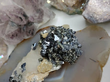 Load image into Gallery viewer, Bulgarian Sphalerite Quartz Galena Pyrite Crystal
