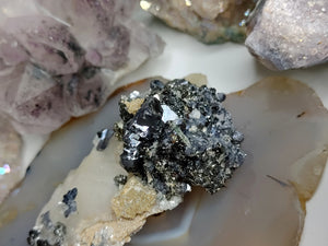 Bulgarian Sphalerite Quartz Galena Pyrite Crystal