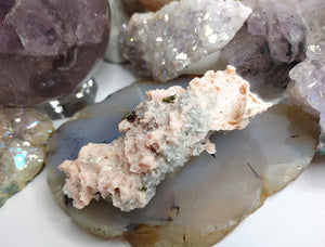 Bulgarian Quartz Pyrite Rhodochrosite Crystal