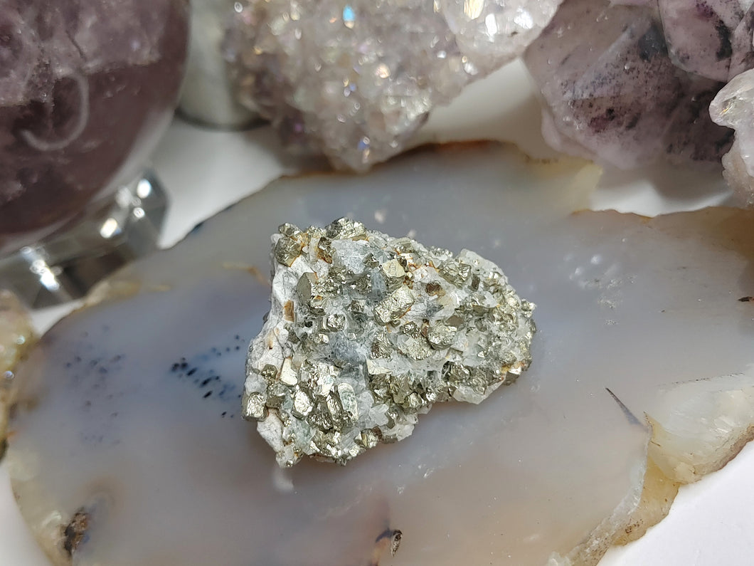 Bulgarian Quartz Pyrite Crystal
