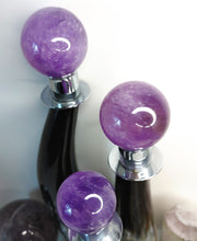 Load image into Gallery viewer, Amethyst Spheres on Bone Stands
