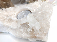 Load image into Gallery viewer, Quartz Druzy Crystal Candle Holder
