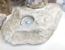 Load image into Gallery viewer, Quartz Druzy Crystal Candle Holder
