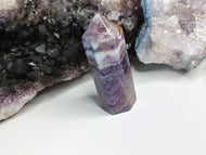 Chevron Dream Amethyst Crystal Pillar Tower