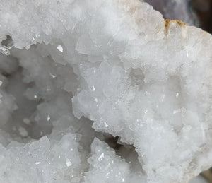 Chalcedony Quartz Crystal Cluster Geode