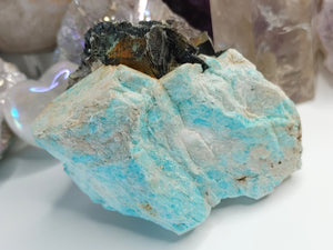 Rare Amazonite & Lepidolite Crystal Cluster