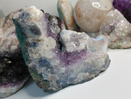 Amethyst Agate Crystal Cluster