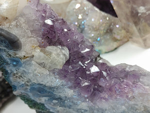 Amethyst Agate Crystal Cluster