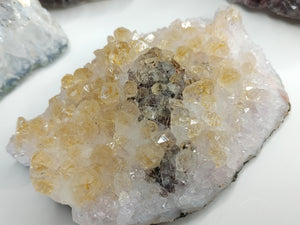 3" Citrine Quartz & Hematite Crystal Cluster