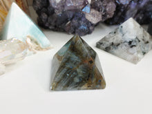 Load image into Gallery viewer, Labradorite Flash Crystal Pyramid

