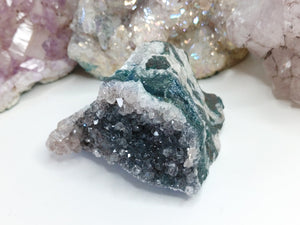 Rare Druzy Amethyst Crystal Cluster