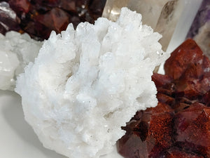 Rare White Aragonite Crystal Cluster