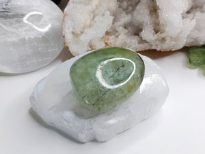 Prehnite & Epidote Polished Stone