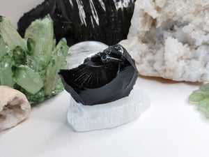 Black Obsidian Volcanic Glass