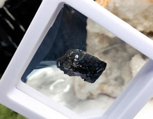 Load image into Gallery viewer, Rare Andradite Black Garnet in Display Case
