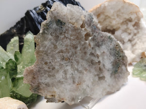Prasiolite Green Amethyst Crystal Slab