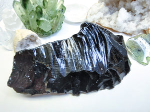 Black Obsidian Volcanic Glass
