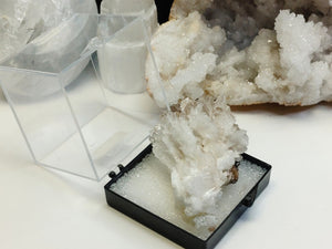 Rare Aragonite Crystal Cluster in Display Case