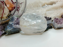 Load image into Gallery viewer, Rainbow Rose Quartz Crystal Palmstone
