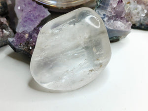 Shean Clear Quartz Crystal Polished Stone