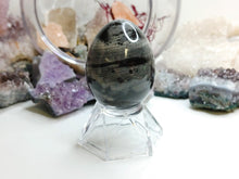 Load image into Gallery viewer, Silver Leaf Jasper Egg with Stand
