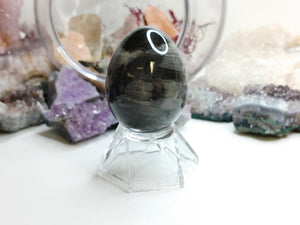 Silver Leaf Jasper Egg with Stand
