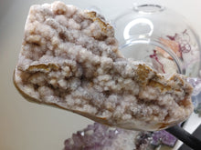 Load image into Gallery viewer, Druzy Pink Amethyst Crystal Cluster on Stand
