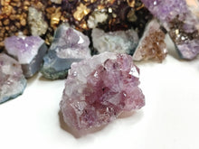 Load image into Gallery viewer, Dual Sided Amethyst &amp; Hematite Crystal Cluster
