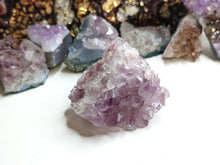 Load image into Gallery viewer, Dual Sided Amethyst &amp; Hematite Crystal Cluster
