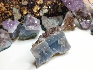 Amethyst & Blue Agate Crystal Cluster