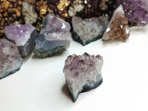 Amethyst & Hematite Crystal Cluster