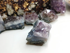Amethyst & Blue Agate Crystal Cluster