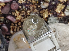 Load image into Gallery viewer, Rainbow Smokey Quartz Sphere with Selenite Stand
