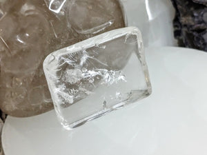 Clear Quartz Crystal Mini Charging Plate