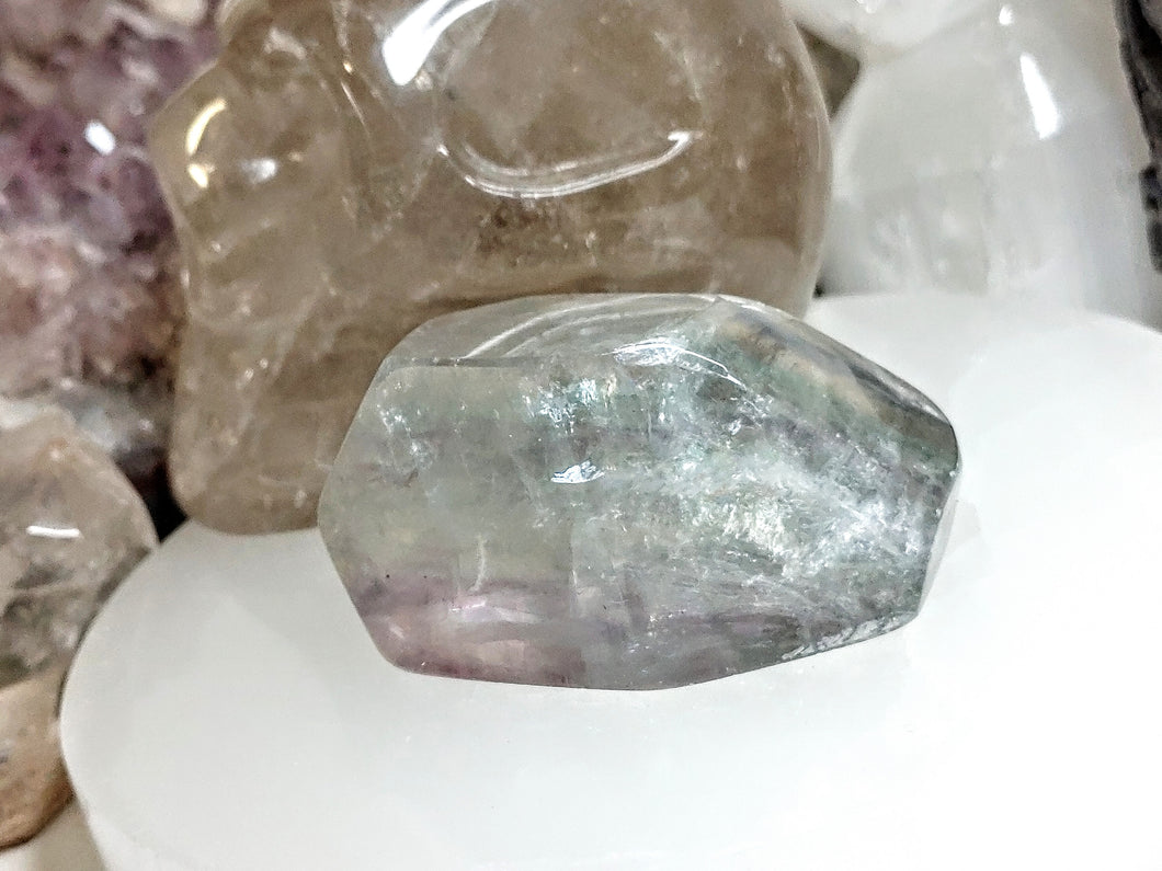 Rainbow Fluorite Crystal Facet