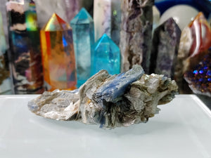 Blue Kyanite & Mica Crystal Cluster