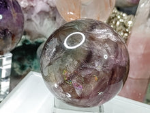 Load image into Gallery viewer, Rainbow Fluorite Crystal Sphere with Stand
