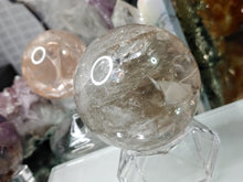 Load image into Gallery viewer, Rainbow Smokey Quartz Crystal Sphere with Stand
