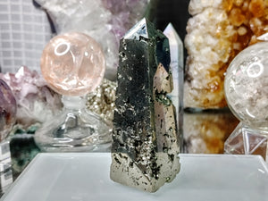 3" Persian Pyrite Crystal Obelisk Tower