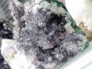 Rare Druzy Amethyst & Stalactite Crystal