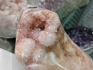 Pink Amethyst & Grape Agate Crystal Cluster