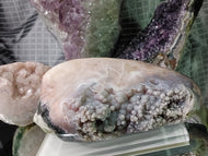 Druzy Botryoidal Pink Amethyst Crystal Cluster