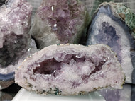 Pink Amethyst & Agate Crystal Cluster (double sided)